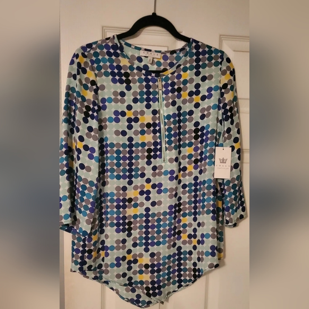 Chaus Bohemian Bloom Blouse  Size Small